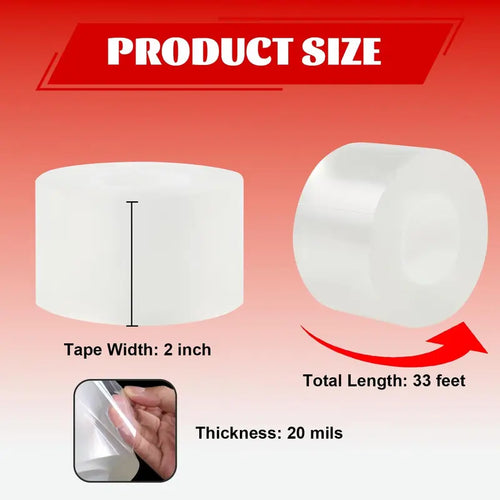 💨 Waterproof Clear Window Seal Tape – Help Keep Cold Air Out