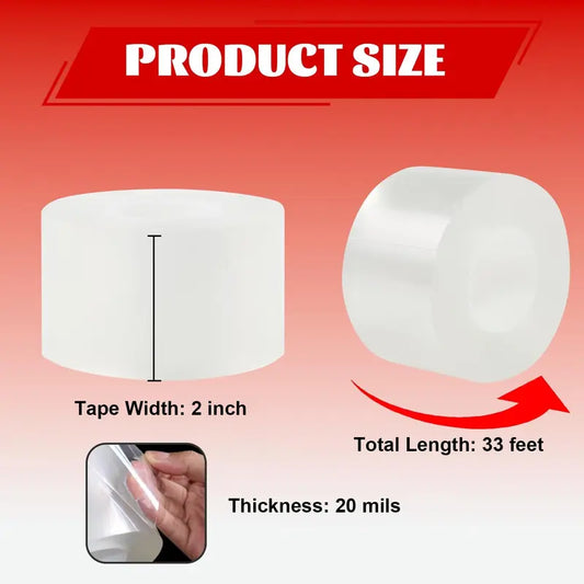 💨 Waterproof Clear Window Seal Tape – Help Keep Cold Air Out