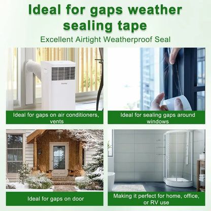 💨 Waterproof Clear Window Seal Tape – Help Keep Cold Air Out