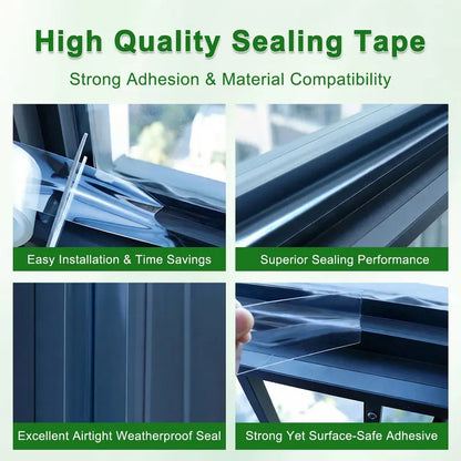 💨 Waterproof Clear Window Seal Tape – Help Keep Cold Air Out