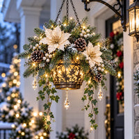 🤍 Ivory Poinsettia Glow