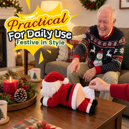 Naughty Santa Butt Tissue Holder – Funny Christmas Gift & Holiday Decor