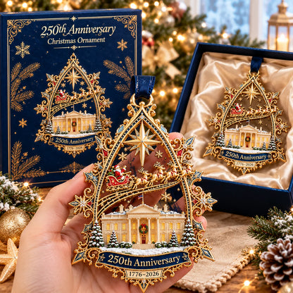 🔥250th Anniversary: Santa Flying Over the White House on a Snowy Night