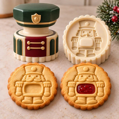 🍪 Christmas Cookie Press with Jam-Fill Center — Make Holiday Baking More Creative and Fun