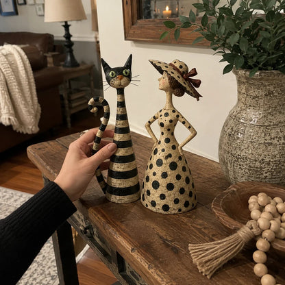 🔥Hot Sale 50% OFF🔥 - Vintage Cat & Lady Sculptures