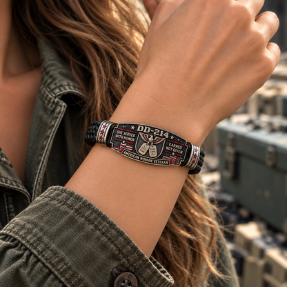 🎖️ Handmade DD-214 Honor Bracelet – A Symbol of Pride