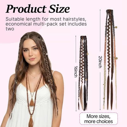 ✨ Boho Beaded Clip-In Braids – Effortless Festival & Everyday Hair Transformation