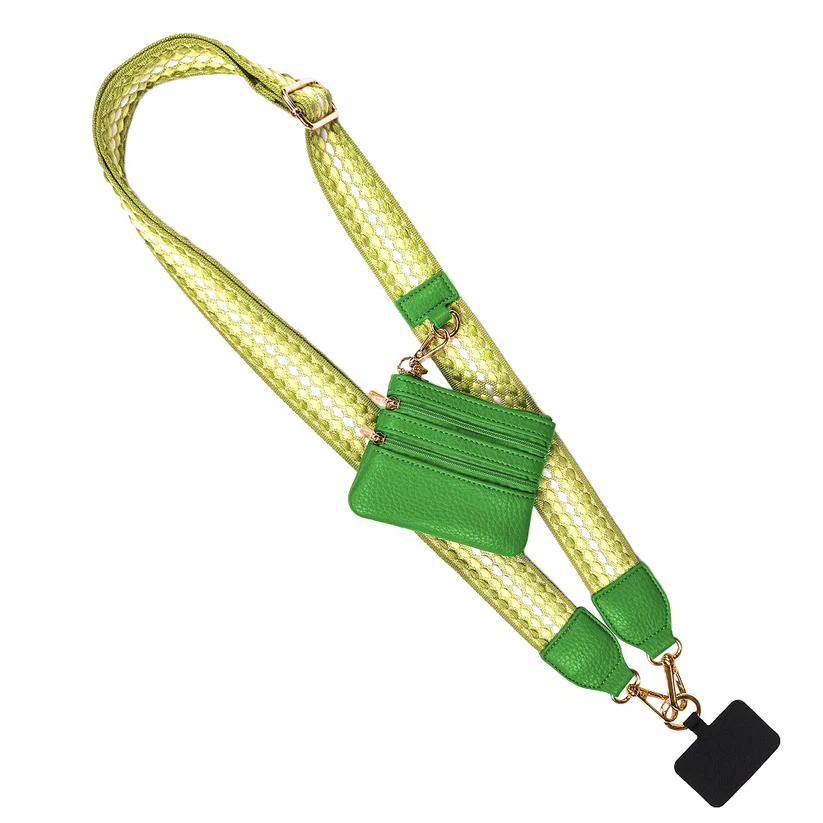 Clip & Go Strap W/Zippered Pouch Fun Dots