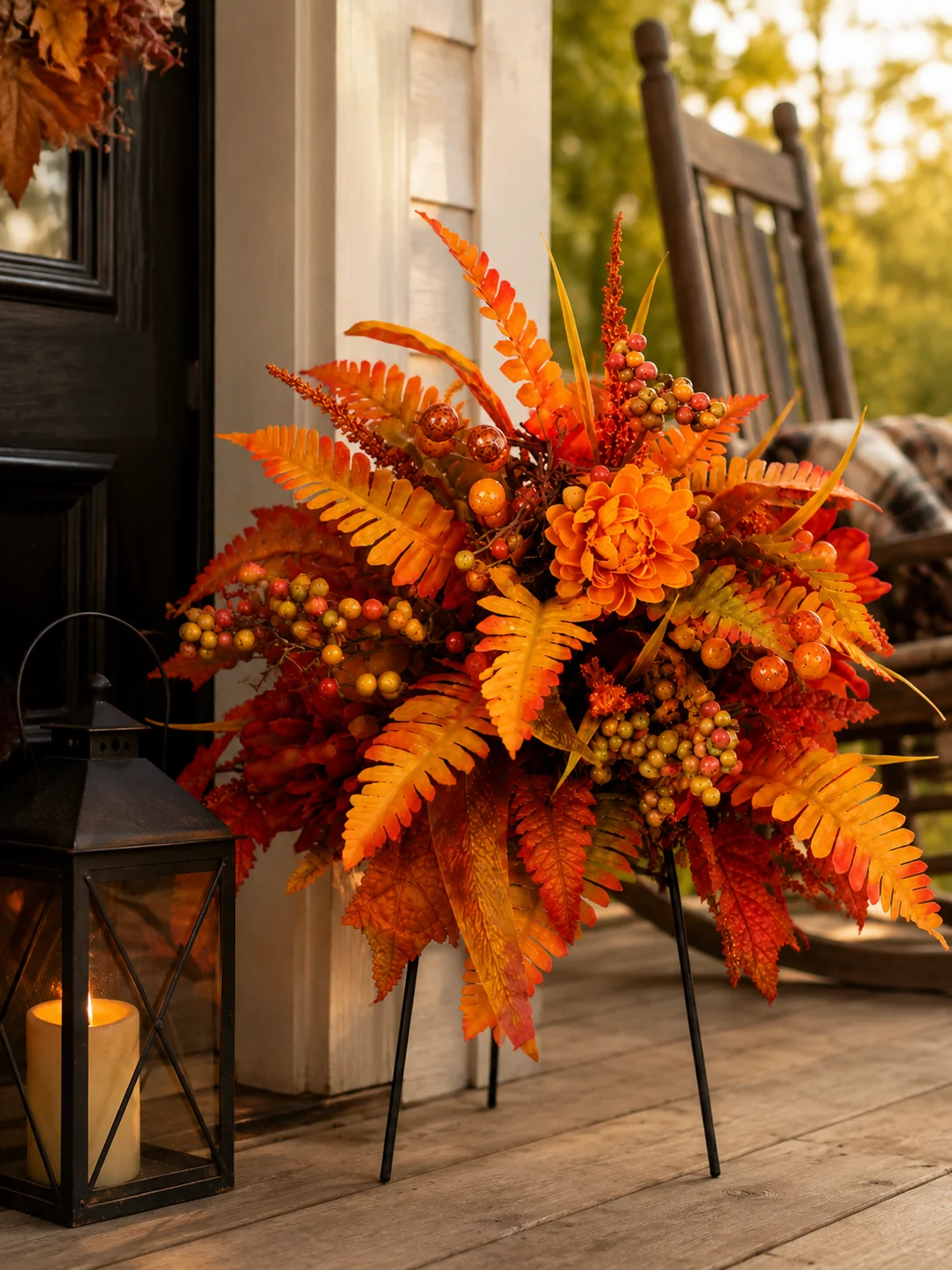 ✨Fall Floral Garden Stake – Instant Autumn Charm for Your Yard