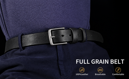 ⚒100% Handmade Full-Grain Buffalo Leather Belt – Built to Last