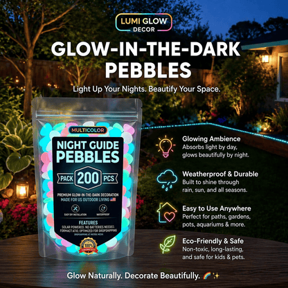 ✨ Colorful Glow-in-the-Dark Garden Pebbles