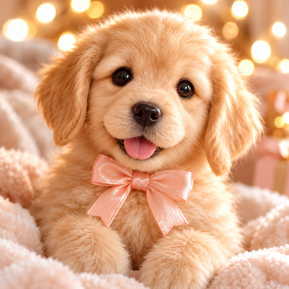 🎁🐶 HOT SALE 49% OFF – Lifelike Robotic Golden Retriever Puppy | The Cutest Christmas Gift ✨🎄
