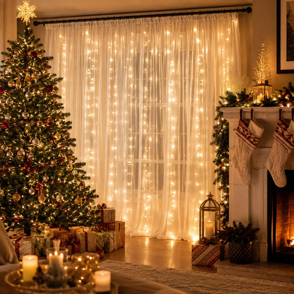 Dreamy Tulle Curtain Lights Set