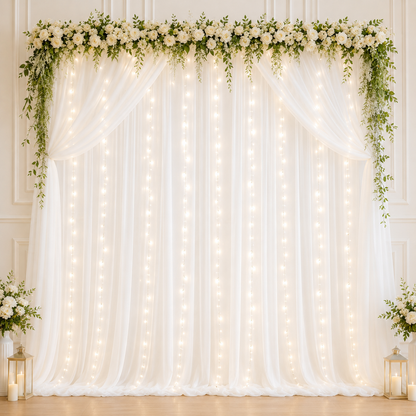 Dreamy Tulle Curtain Lights Set