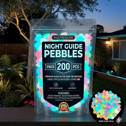 ✨ Colorful Glow-in-the-Dark Garden Pebbles