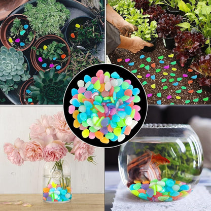 ✨ Colorful Glow-in-the-Dark Garden Pebbles