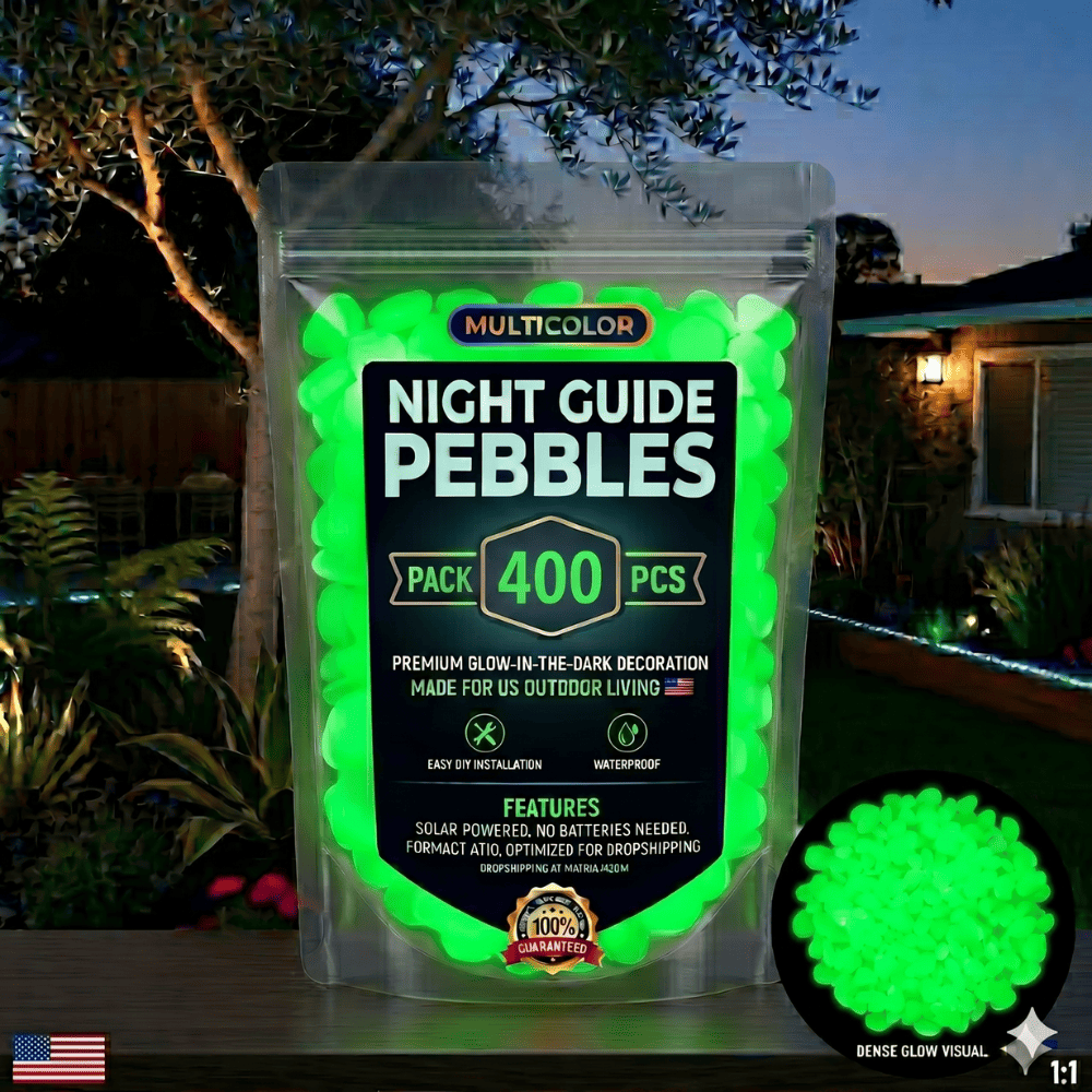 ✨ Colorful Glow-in-the-Dark Garden Pebbles