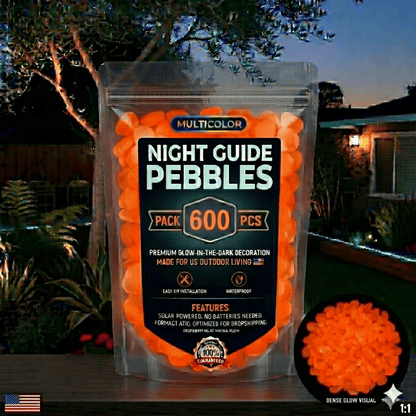 ✨ Colorful Glow-in-the-Dark Garden Pebbles