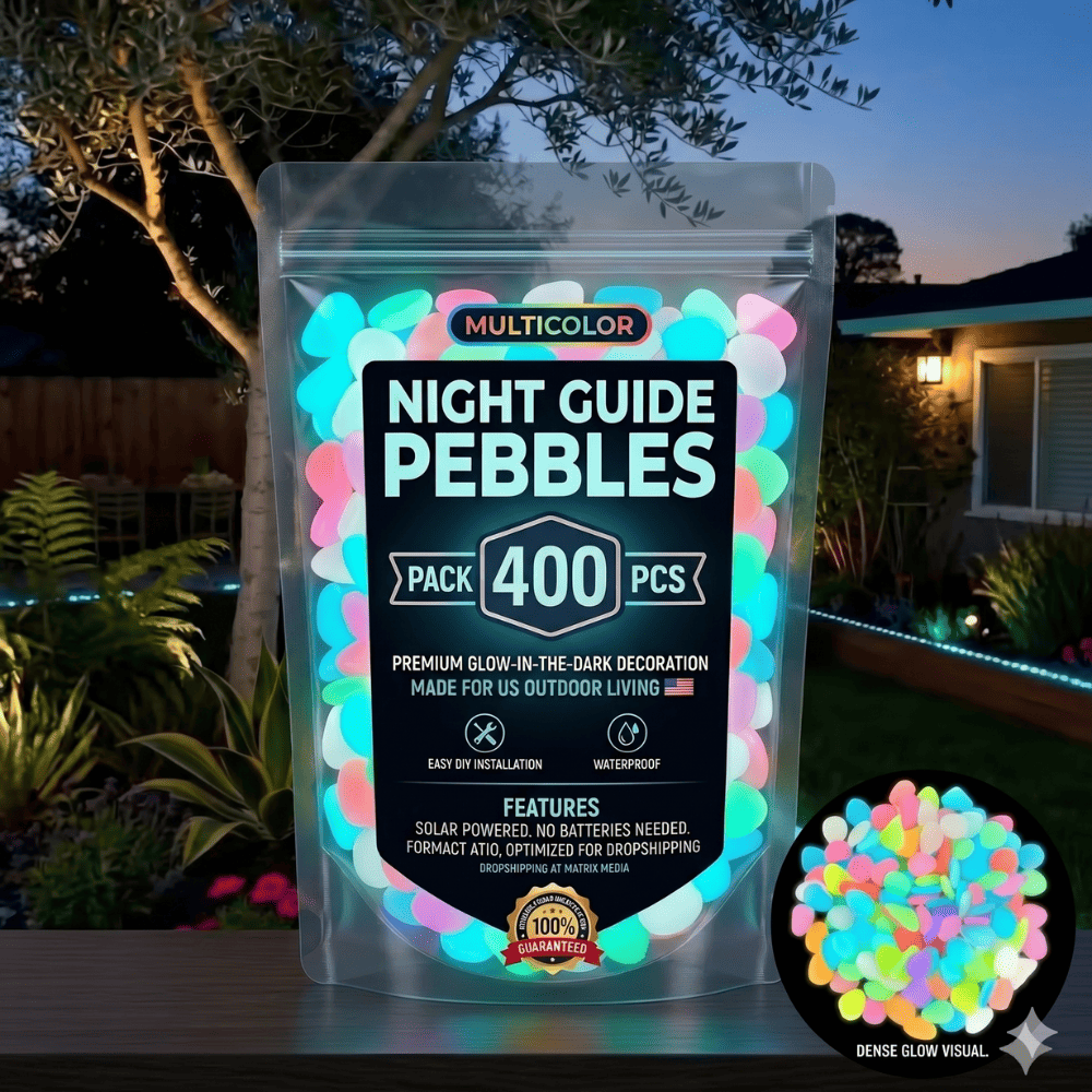✨ Colorful Glow-in-the-Dark Garden Pebbles