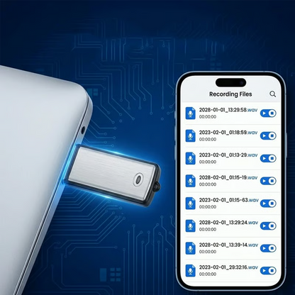 💾Portable High-Definition Noise-Cancelling USB Voice Recorder