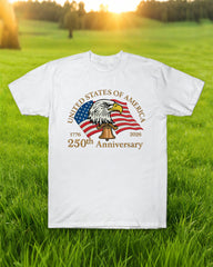 250 Anniversary Of The Founding Of The People's Republic Of China Eagle Head Print T-shirt