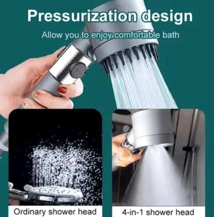 3 Modes Pressurized Massage Filter Shower Head