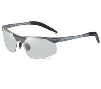 Gunmetal frame photochromic lenses