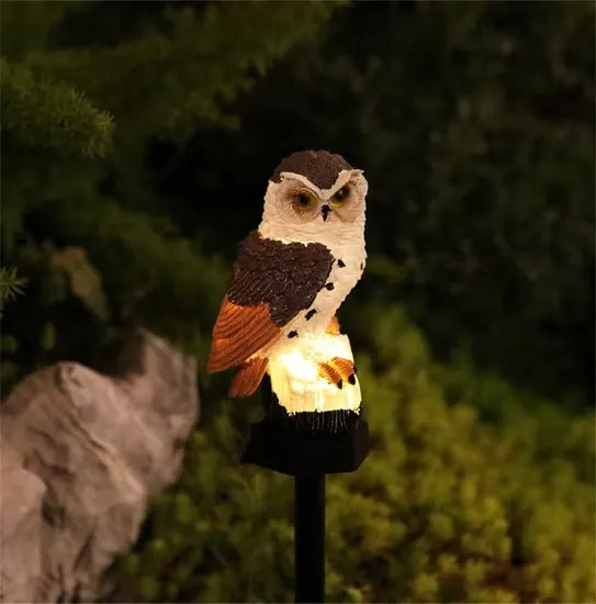 🔥Christmas Big Sale 50% OFF🔥Waterproof Solar Owl Light – LED Pathway Light for Lawn, Garden Decor & Can Scare Away Birds