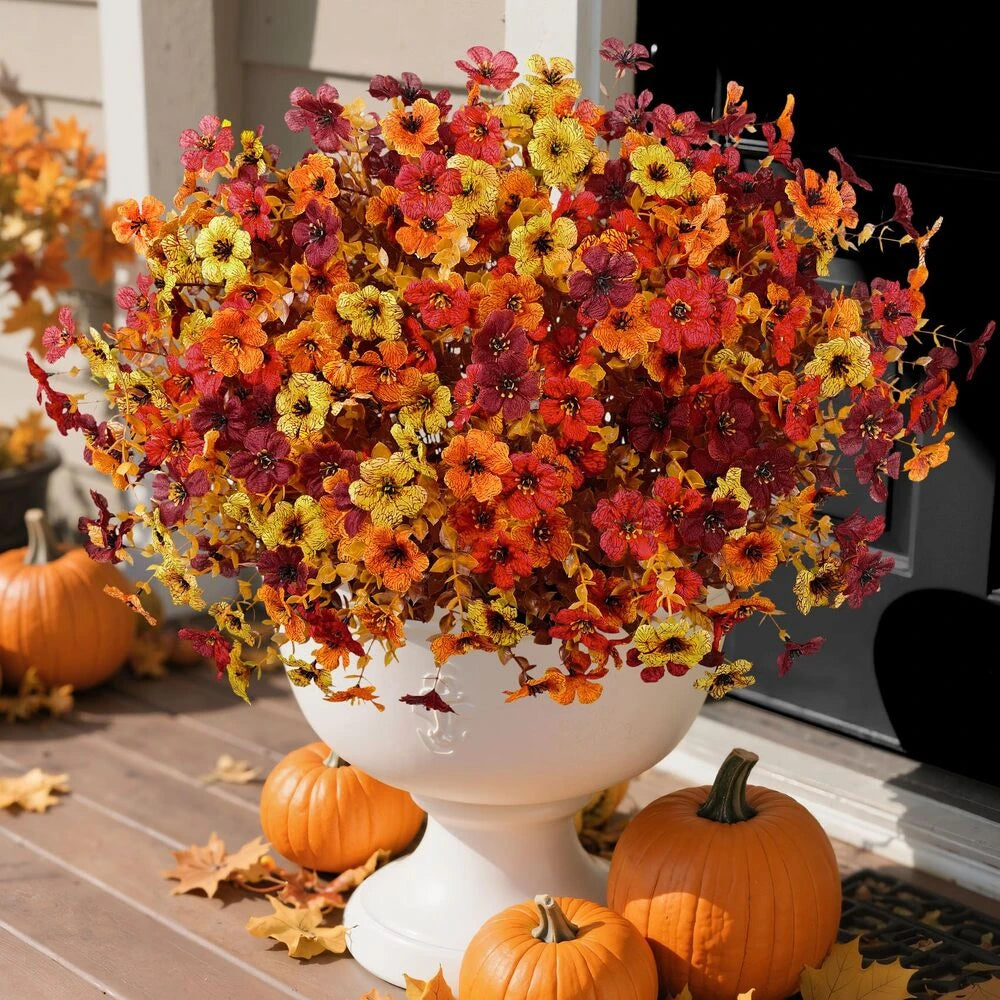 🏆 50K+ SOLD! 💐Lifelike UV-Resistant Sunset Mums – Waterproof, Windproof & Perfect for Fall Decor 🍂