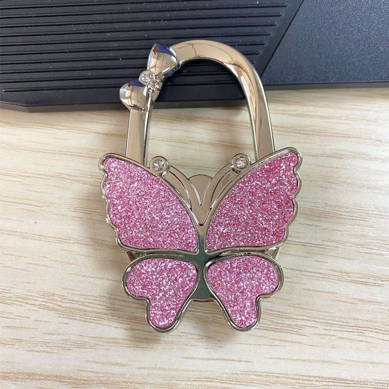 Foldable Butterfly Purse Hanger, Portable Table Hook