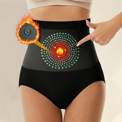 High Waist Magnetic Warm Tummy Shaping Panties Plus Size Hip Lifter Briefs