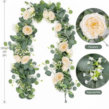 🔥Hot Sale 🌹Artificial Rose Garland Flower Vine