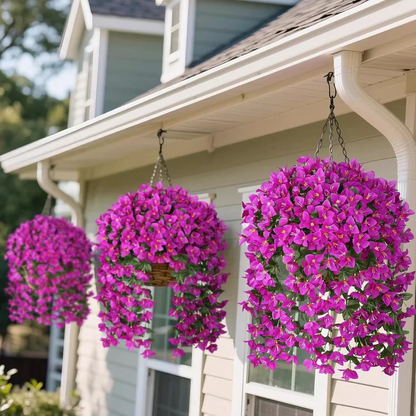 🔥2026 Hot Sale🔥Artificial Bougainvillea Hanging Basket With Trailing Flowers