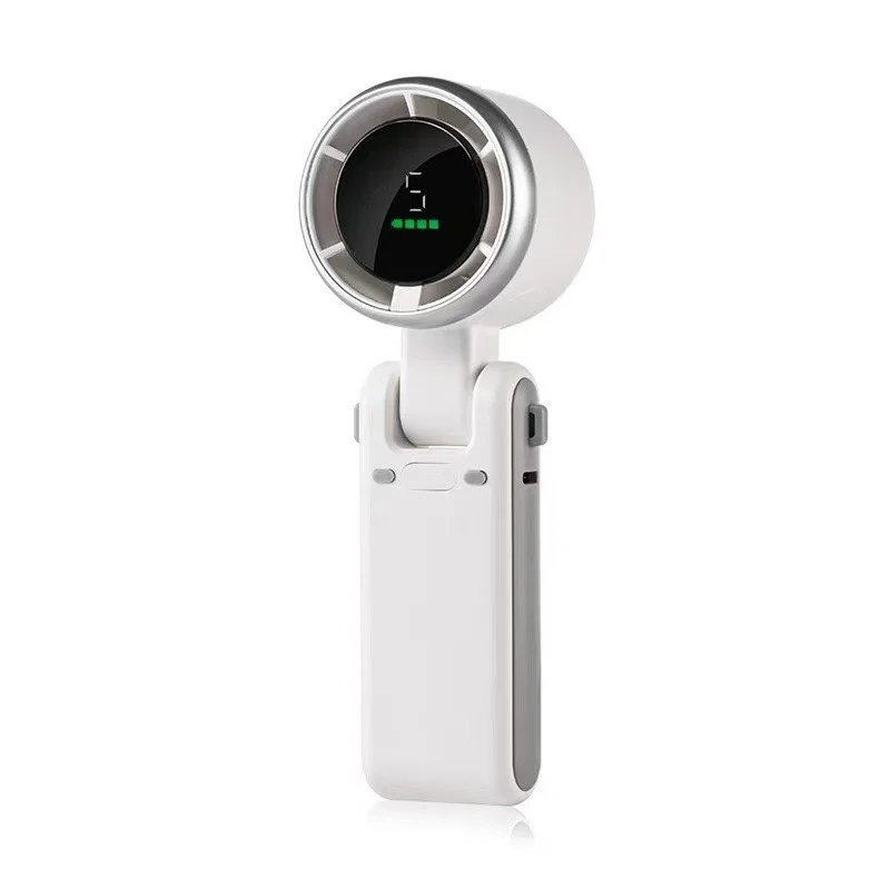 Portable 3 In 1 Rechargeable TurboHandheld Fan With 5 Speeds And4000mAh Battery