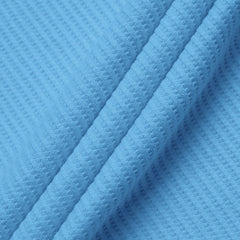 S-3X Solid Color Lash Texture Short-Sleeve Polo Shirt
