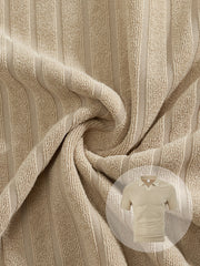 S-3XL Breathable Jacquard Striped V-Neck Short-Sleeve Lel T-Shirt