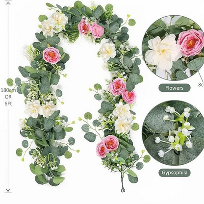🔥Hot Sale 🌹Artificial Rose Garland Flower Vine