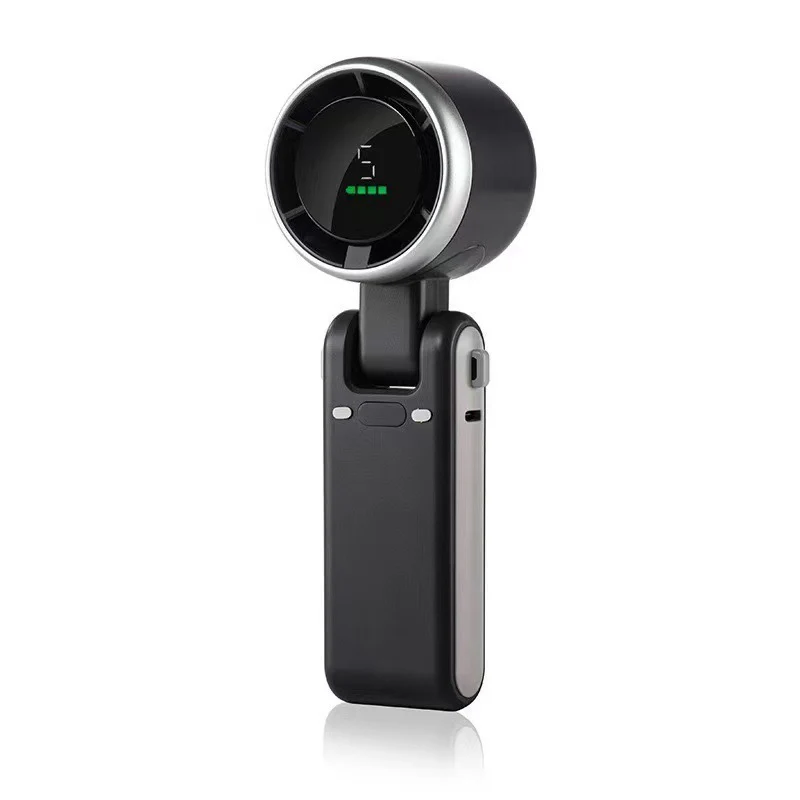 Portable 3 In 1 Rechargeable TurboHandheld Fan With 5 Speeds And4000mAh Battery