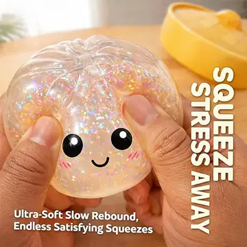 Glitter Dumpling – Soft Slow Rising Stress Relief Toy  Fidget Slow Rise toy