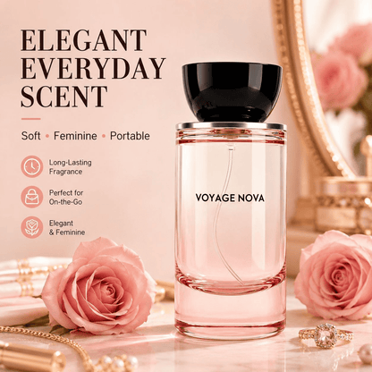 Voyage Nova | Rosey Fruity Floral | Extrait De Parfum | Long Lasting Luxury Fragrance