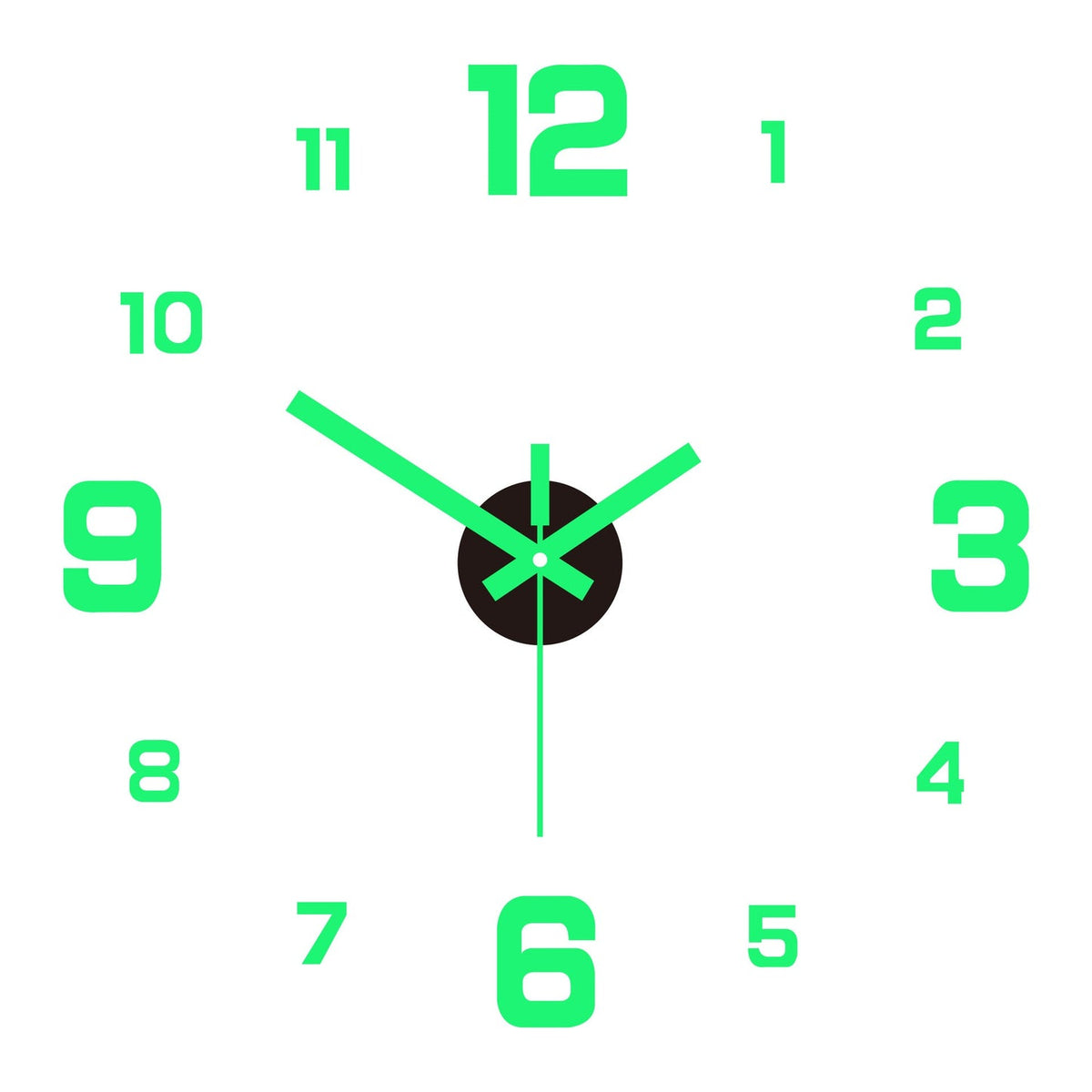 ⏰3D DIY Luminous Acrylic Wall Clock – Modern Decorative Clock Set