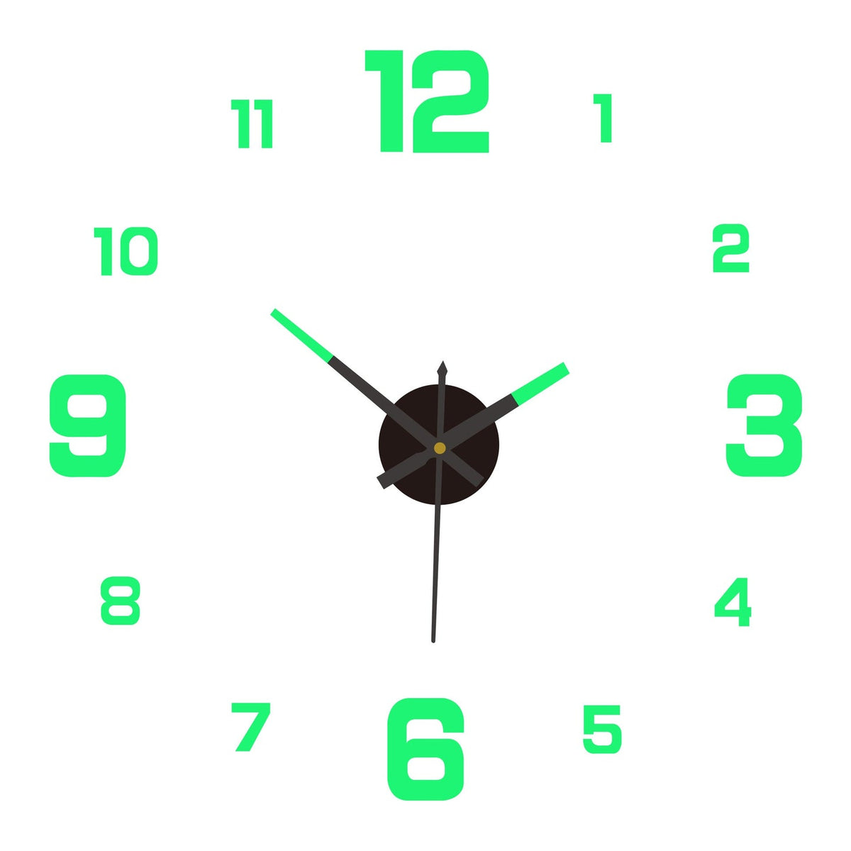⏰3D DIY Luminous Acrylic Wall Clock – Modern Decorative Clock Set