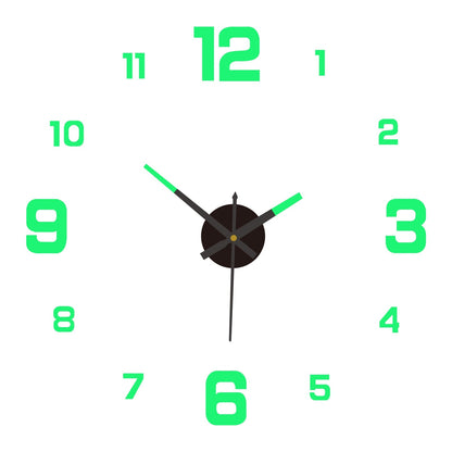🥳2026 HOT SALE🥳⏰3D DIY Luminous Acrylic Wall Clock Set
