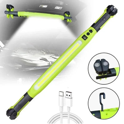 Magnetic COB Work Light | USB Rechargeable Auto Repair Light with Hook & Clip