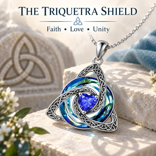 🛡️Celtic Birthstone Shield: Wear Your Protection & Story ✨