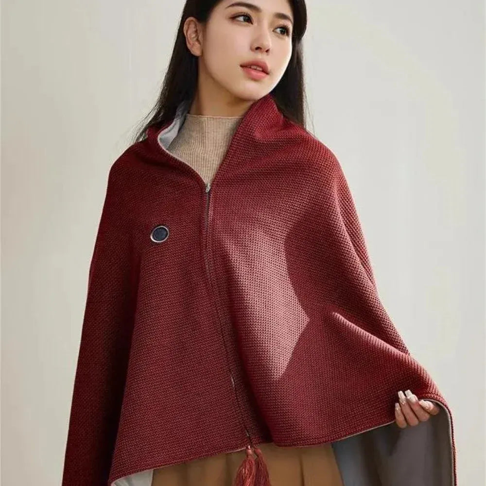 🔥 Christmas Sale 60% OFF ❄️🔥Portable Heated Shawl – Wearable Electric Heating Shawl ☀️ Warm the Entire Winter