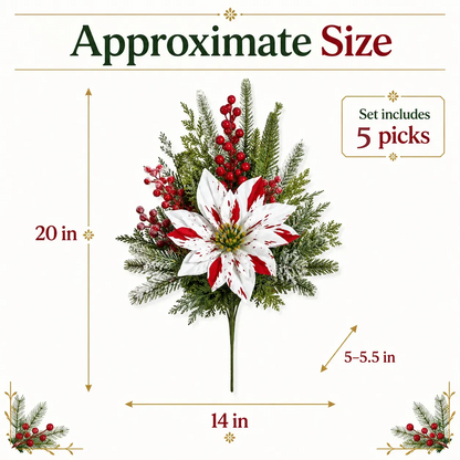 ❀Last Day 50% OFF🔥Christmas Poinsettia Planter Inserts