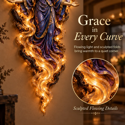 ✝️ Heavenly Radiance™ Lighted Angel Wall Sculpture ✨