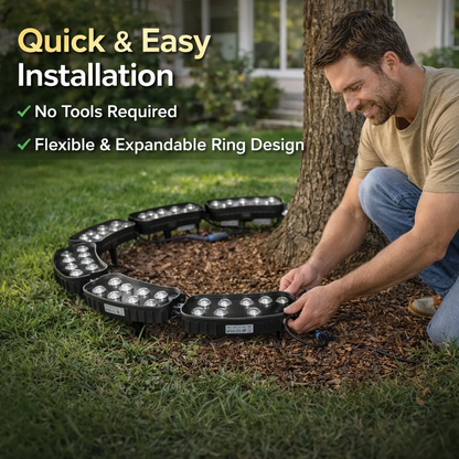 LED Ring Tree Light(Single Piece) | Outdoor Waterproof Landscape Spotlight