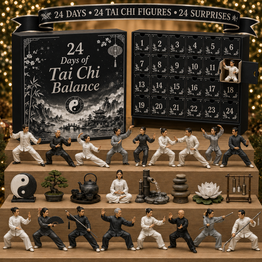 CHRISTMAS KICKOFF 49% OFF - 2026 Days of Tai Chi Balance Blind Box - 24-Day Festive Countdown, Tai Chi Collectible Figures Blind Box